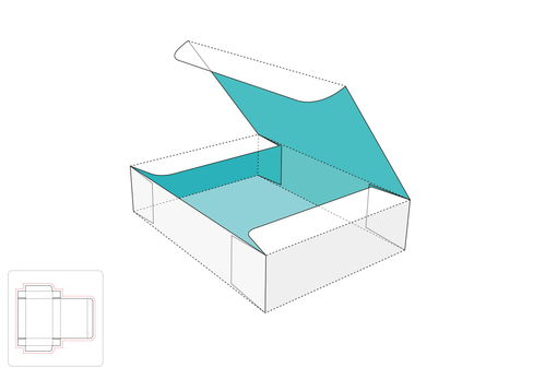 一站式獲取包裝盒刀模圖 帶蓋包裝盒模切圖與EPS源文件資源
